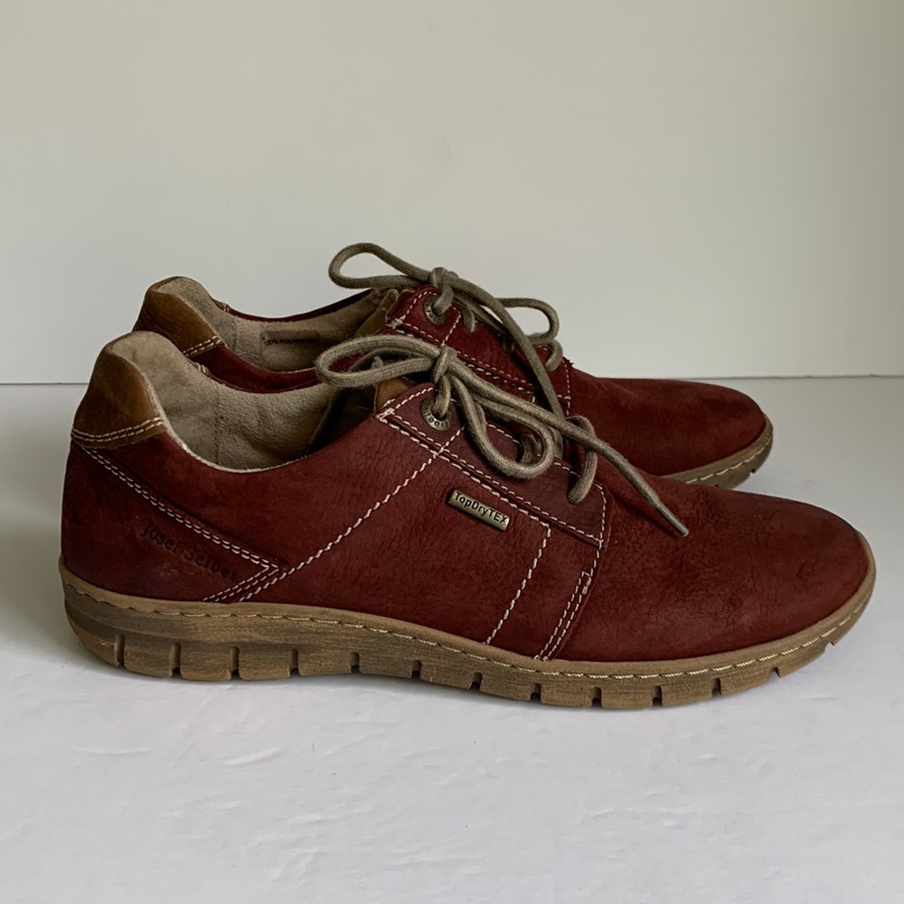 Josef Seibel Steffi 59 Nubuck (Leather) Shoes Burgundy 39 (8.5)